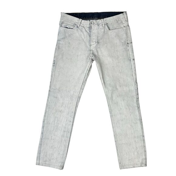 Maison Martin Margiela X H&M Painted Slim Denim Jeans Size 31 - Picture 1 of 5